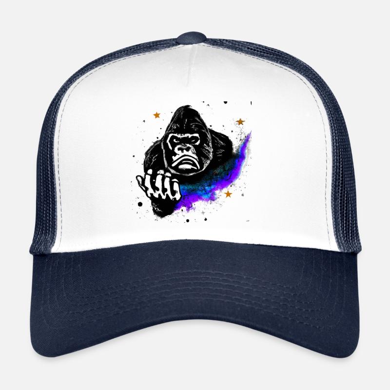 Gorilla Nebula | KI Kunst | AI generated Art Trucker Cap