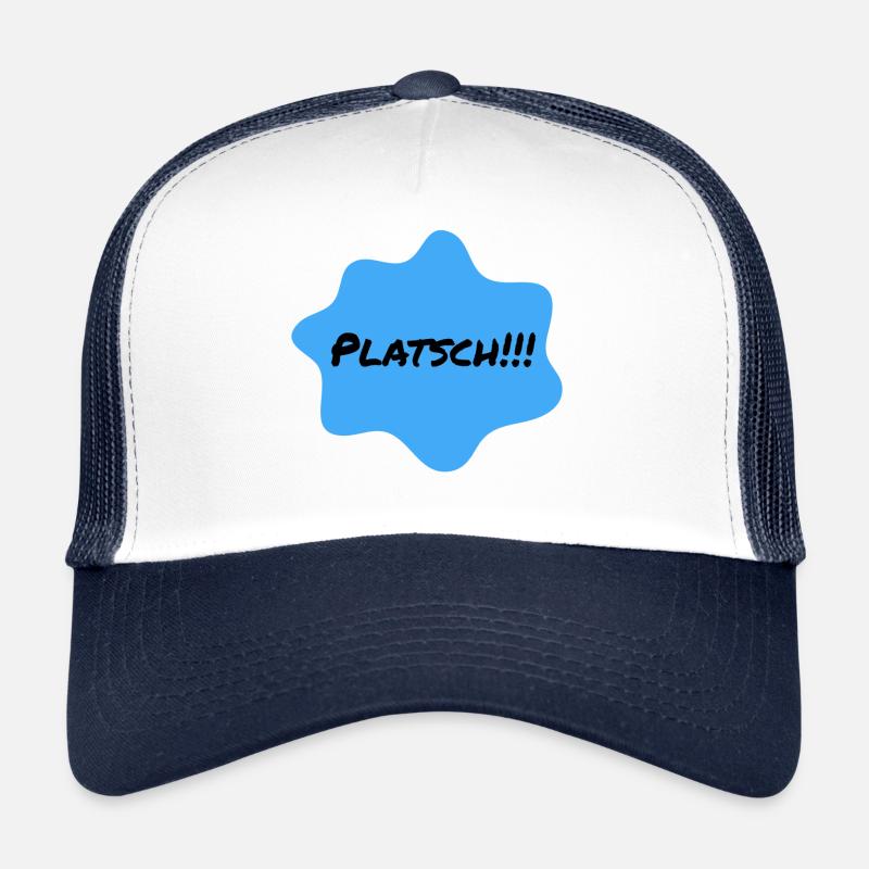 Platsch Blau Farbklecks Trucker Cap