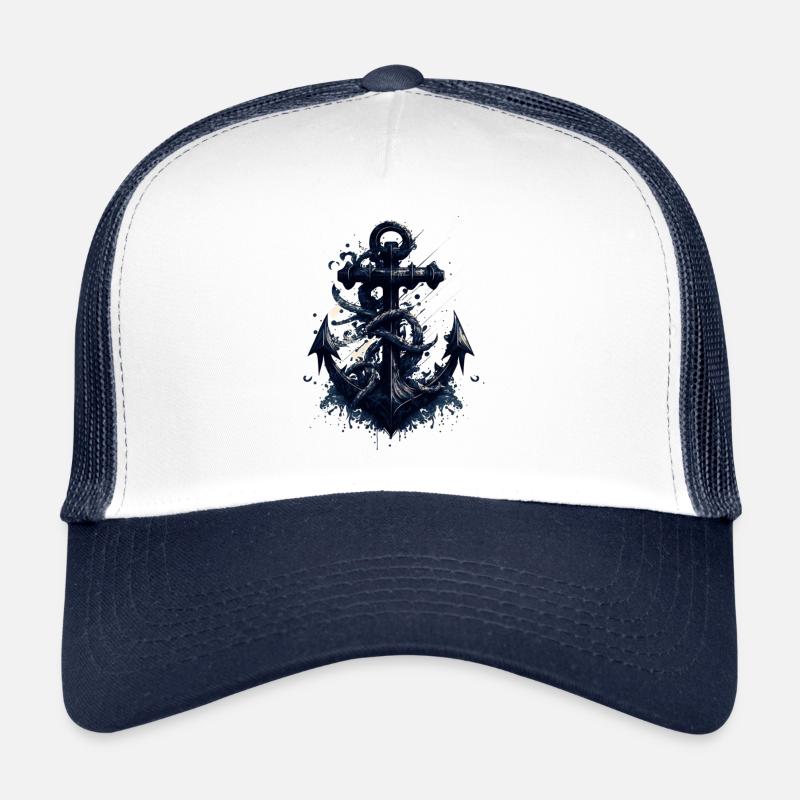 Belle ancre maritime d’un voilier Casquette trucker 