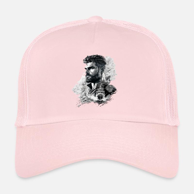 Adventure on the high seas, sailor sailing ship Trucker Cap