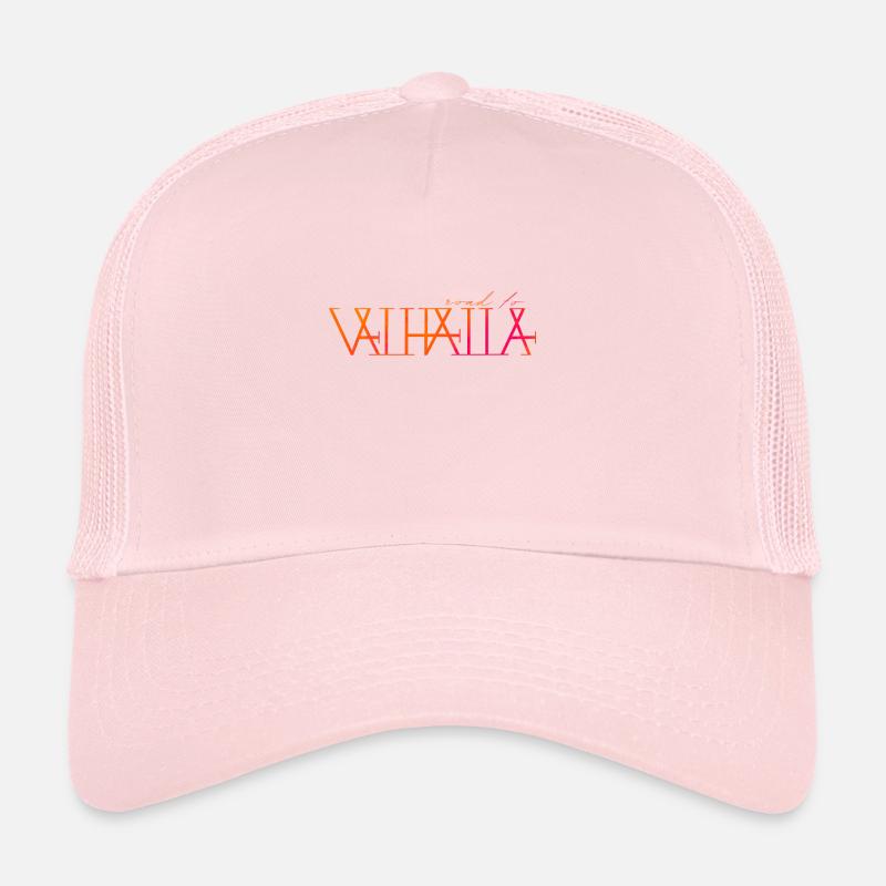 Road to Valhalla - Logo texte Vikings Casquette trucker 