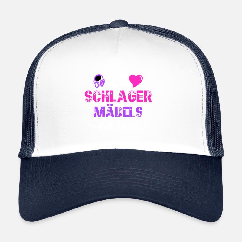 Schlager Mädels on tour - Trucker Cap - Weiß/Navy