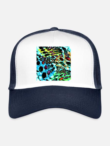 Sticky Ikky (Art Image) - Image - 2023 - Trucker Cap - white/navy - Front