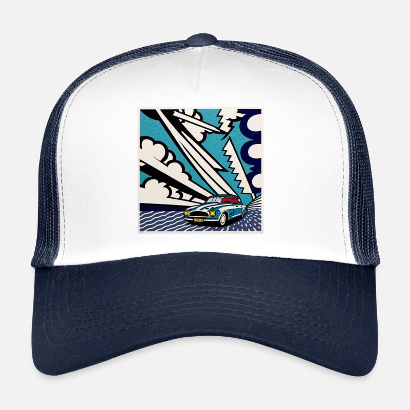 Comic Style Cadillac Gift Trucker Cap