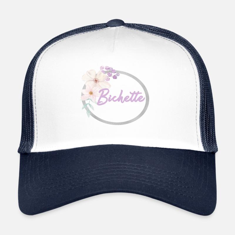 Bichette - Casquette trucker  - blanc/marine