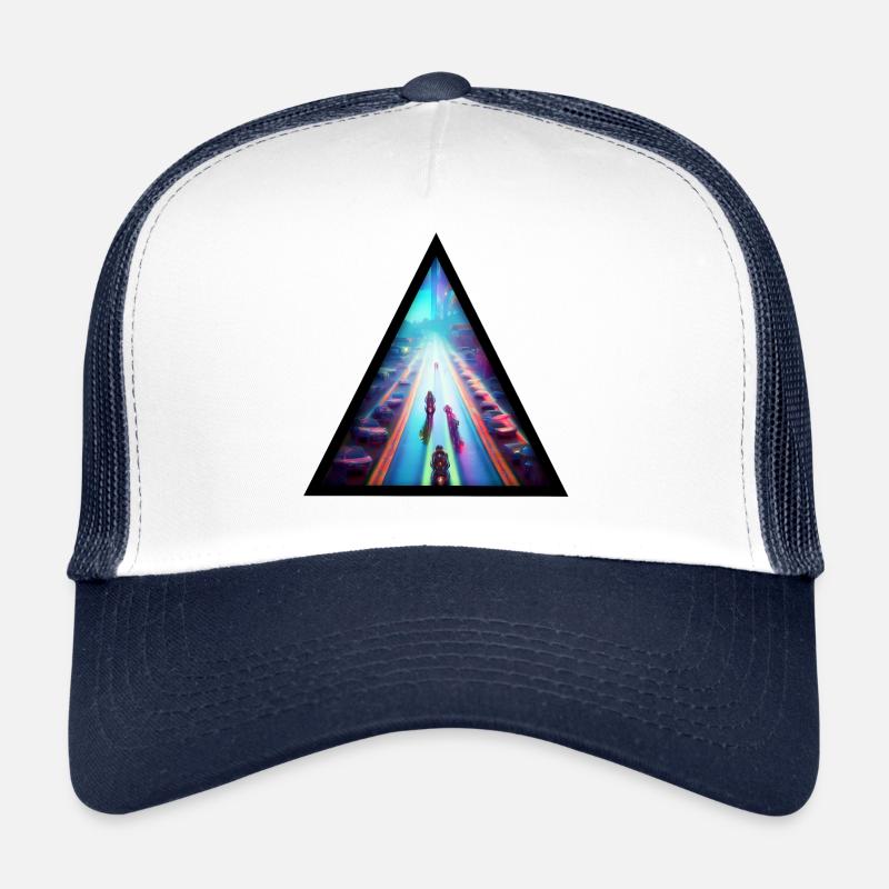 Seelenweg 07 - Casquette trucker  - blanc/marine