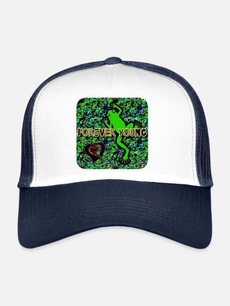Forever Young - Club WoW - Casquette trucker  - blanc/marine - Devant