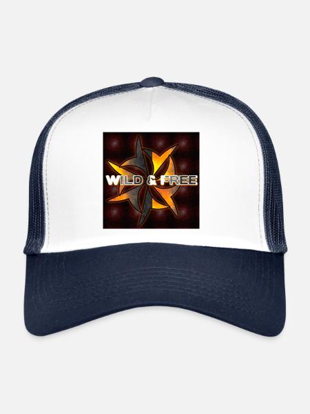 Wild & Free - Club WoW - Trucker Cap - white/navy