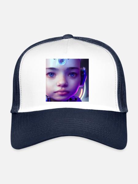 Baby Borg Blues - Casquette trucker  - blanc/marine - Devant