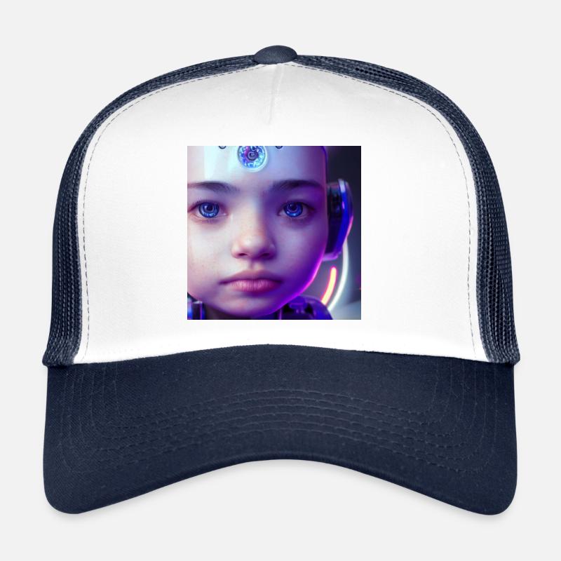 Baby Borg Blues - Casquette trucker  - blanc/marine