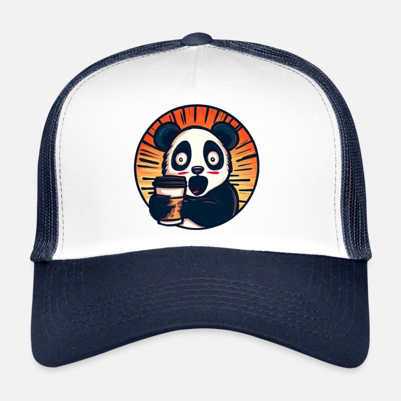 Panda Coffee Caffeine Shock Trucker Cap