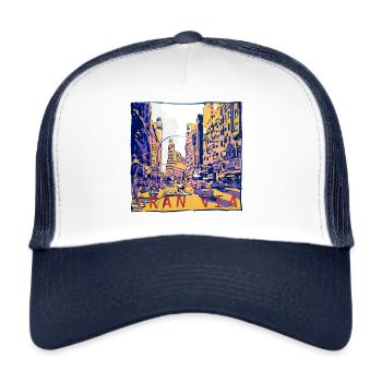 Gran Via - Trucker Cap - white/navy - Front
