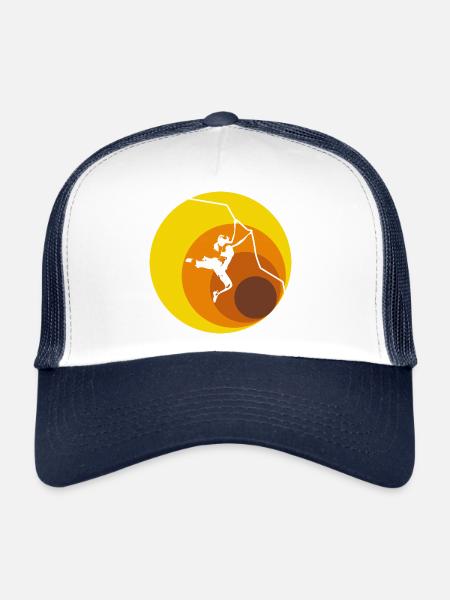 Escalade Automne Rétro - Casquette trucker  - blanc/marine - Devant