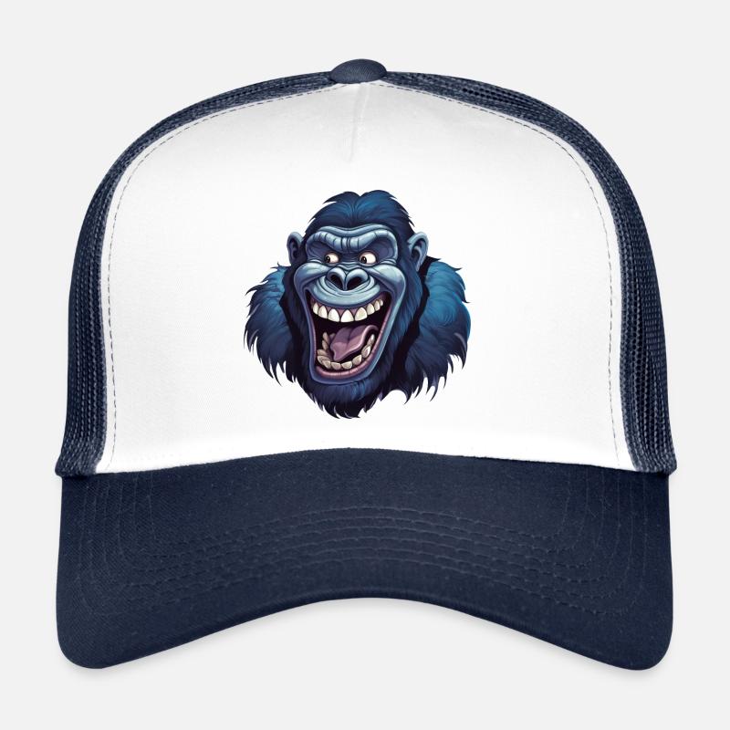Drôles de sourires de gorille Casquette trucker 