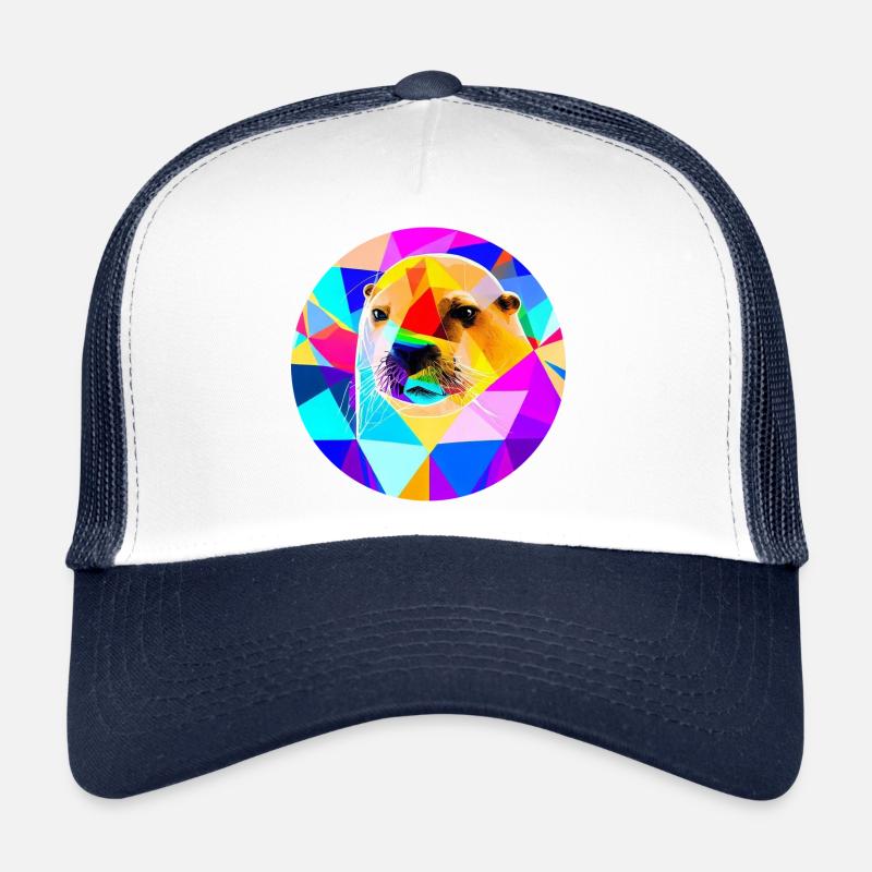 Otarie - Casquette trucker  - blanc/marine