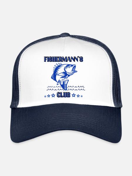 Fischermann's Club - Trucker Cap - white/navy - Front