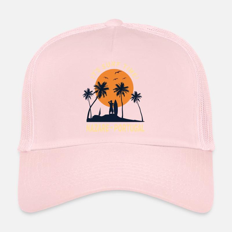 Nazare Portugal It s Surf Time Surfer Surfen Trucker Cap