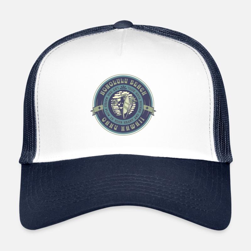 Honolulu Beach Oahu Hawaii Surfen Trucker Cap