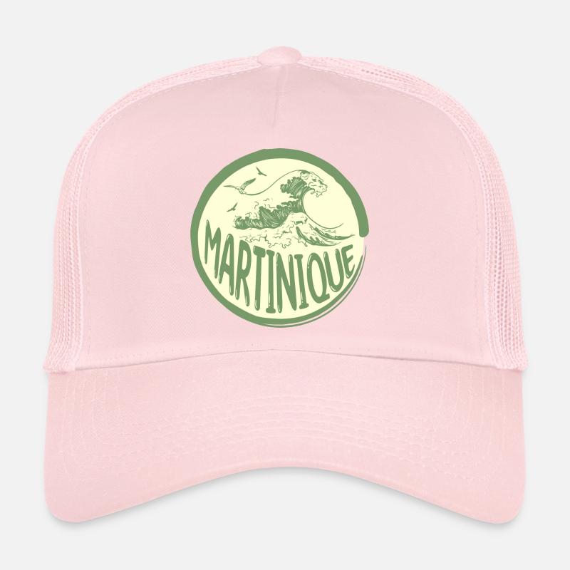 Martinique Caraïbes Vagues Casquette trucker 