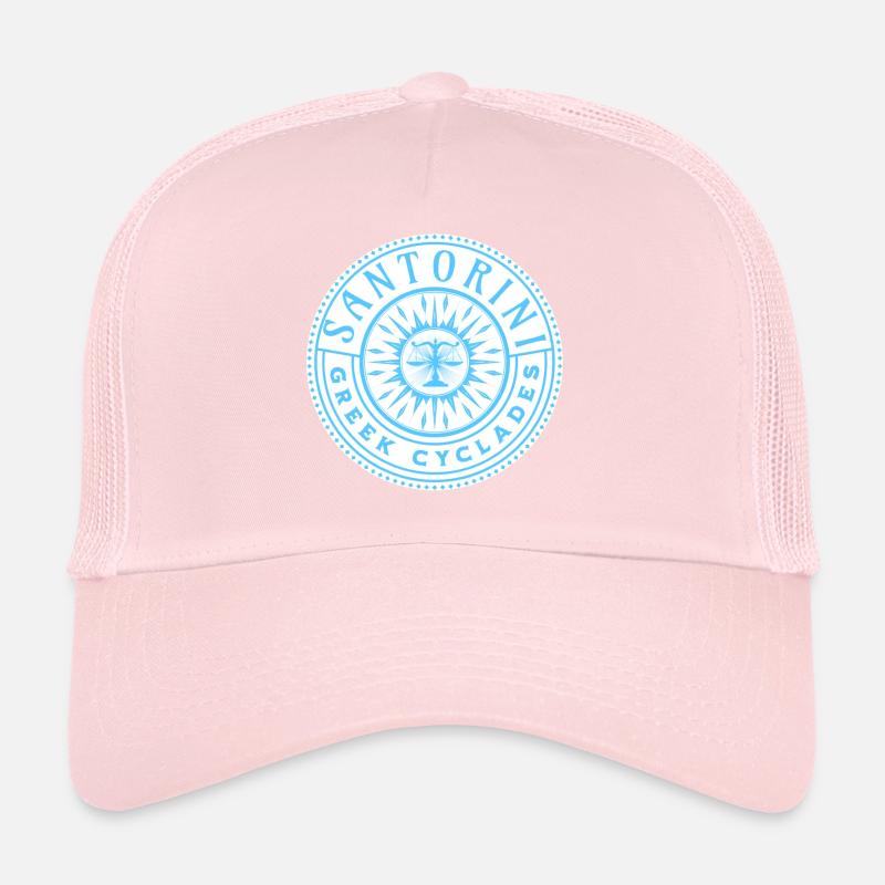 Santorini Griechisches Kykladen-Muster Trucker Cap