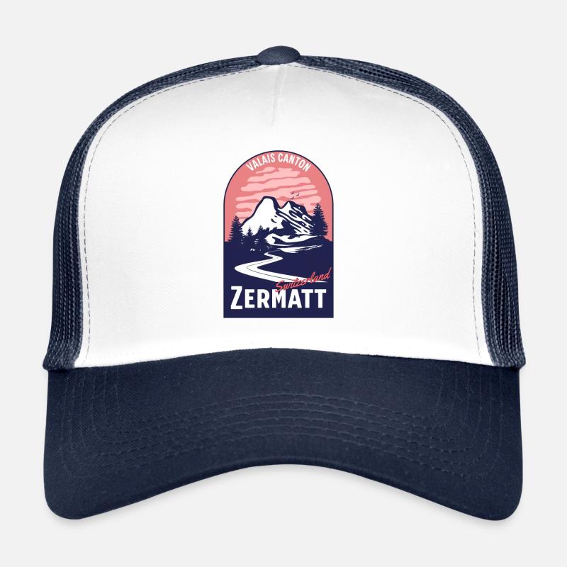 Wallis, Kanton Zermatt, Schweiz Trucker Cap