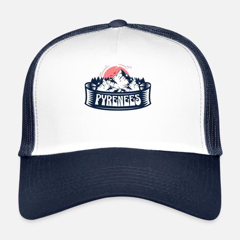 Pyrenäen Roter Sonnenuntergang Trucker Cap