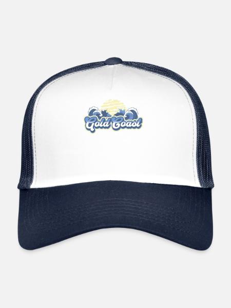 Gold Coast Australia Beach Sunset - Trucker Cap - white/navy - Front