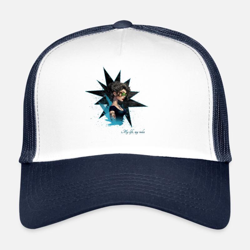 Fille rock Casquette trucker 