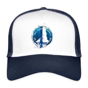 Suomi Finnland - das Land der tausend Seen - Trucker Cap - Weiß/Navy - Vorne