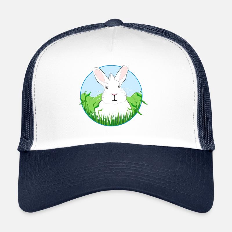 Weißes Kaninchen Trucker Cap