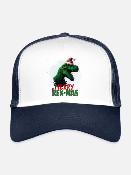 Joyeux Rex Mas - Casquette trucker  - blanc/marine - Devant