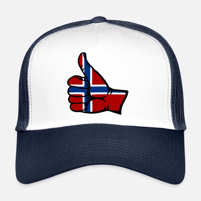 Drapeau de la Norvège Tout effacer l’icône Casquette trucker 