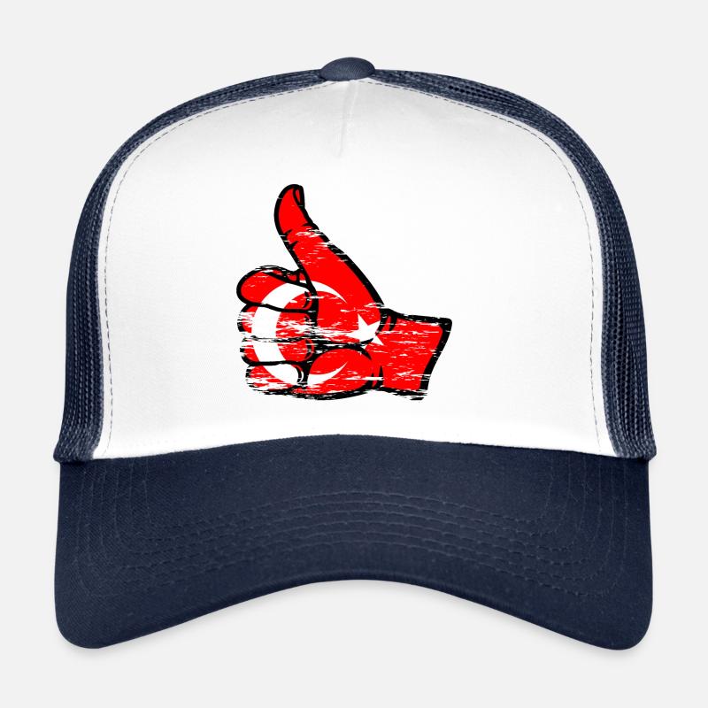 Drapeau de la Turquie Tout Effacer Utilisé Symbole Casquette trucker 