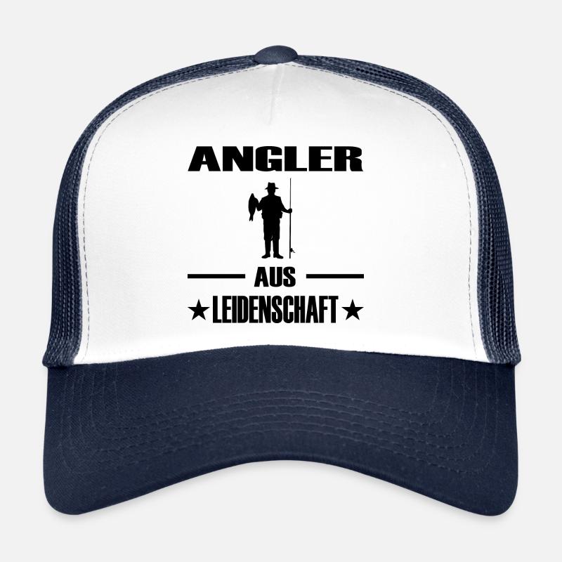 Angeln - Trucker Cap - Weiß/Navy