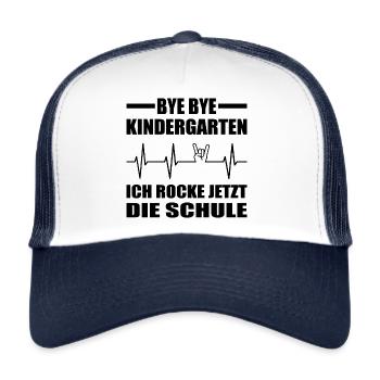 Einschulung - Trucker Cap - Weiß/Navy - Vorne