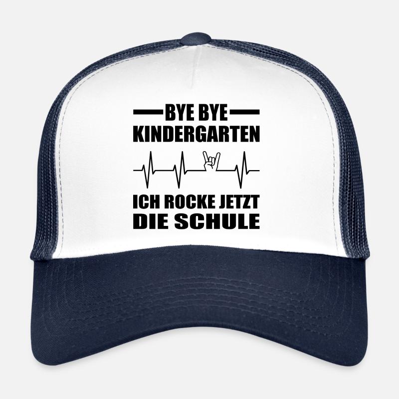 Einschulung - Trucker Cap - Weiß/Navy