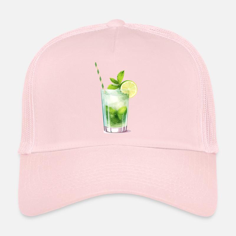 Mojito Cocktail Longdrink Trucker Cap