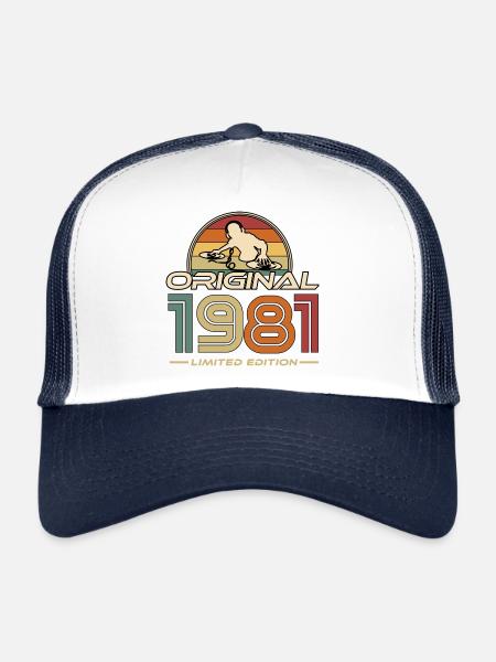 1981 - Trucker Cap - white/navy - Front
