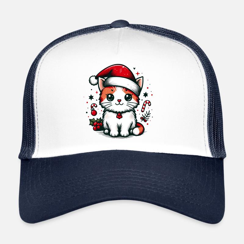 CHAT CHAT ANIMAL DE COMPAGNIE CADEAU NOËL VERT Casquette trucker 