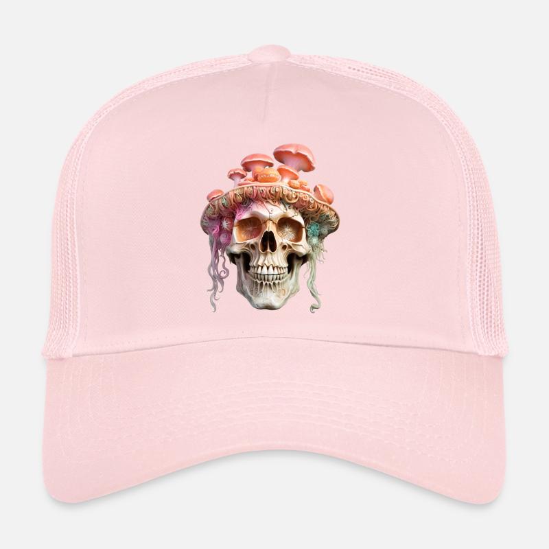 Champignons crânes pour les cueilleurs de champignons Chasseurs de champignons Casquette trucker 