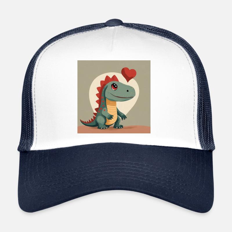 Herz-Dino: Liebesfreundlicher Charme Trucker Cap