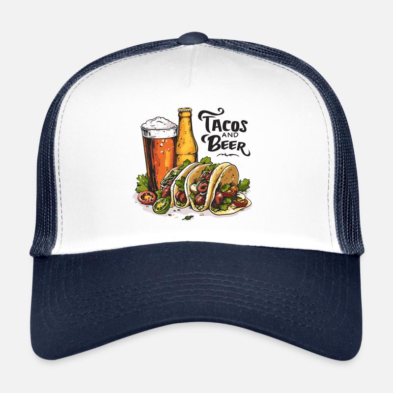 Tacos Et Bière Manger De L’alcool Dictons Drôles Casquette trucker 