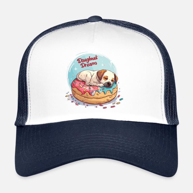 Doughnut Dog Dreams Donut Hunde Träume Casquette trucker 