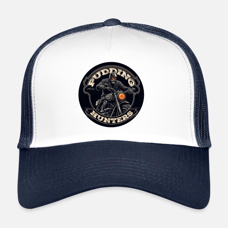 PUD HUNTERS LOGO HAT - Trucker Cap - white/navy