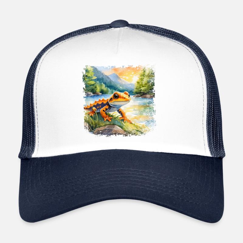 Mignonne jeune salamandre de feu Casquette trucker 
