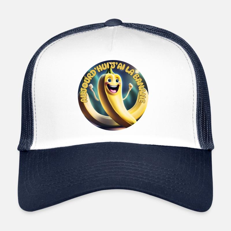 Heute habe ich die Banane - Trucker Cap - Weiß/Navy