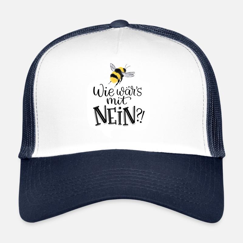 Wie Wäre Es Mit NEIN?! - Trucker Cap - Weiß/Navy
