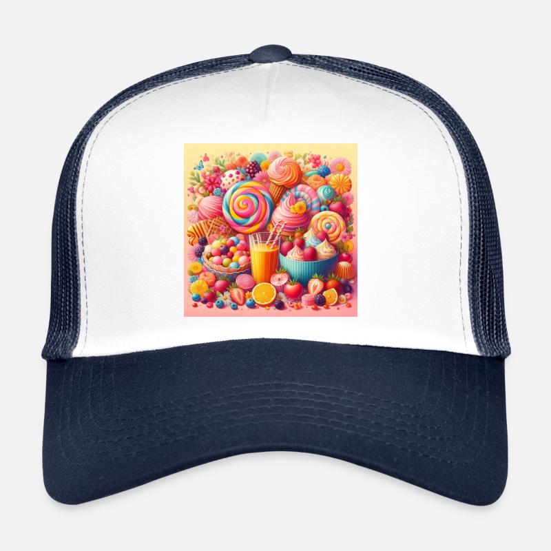 Palette de douceurs et de couleurs vibrantes Casquette trucker 