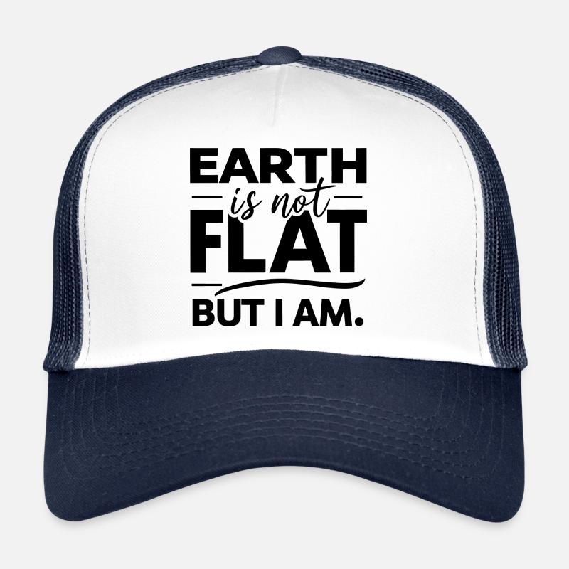 Satire Terre plate Blagues ironiques Casquette trucker 