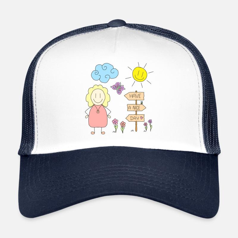 Have a nice day - Trucker Cap - Weiß/Navy